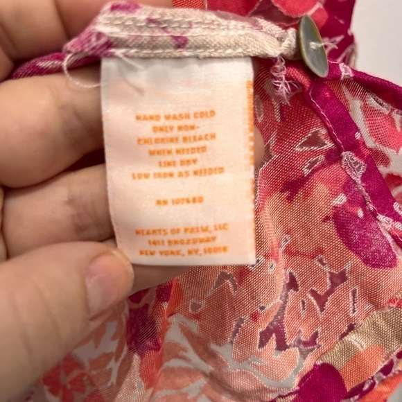 2/40$ Hearts of palm size 14 colorfull blouse - Picture 3 of 8